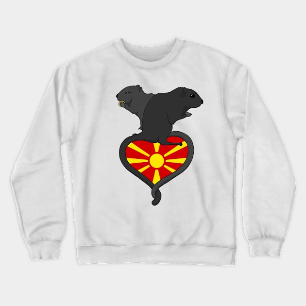 Gerbil Macedonia (dark) Crewneck Sweatshirt by RampArt